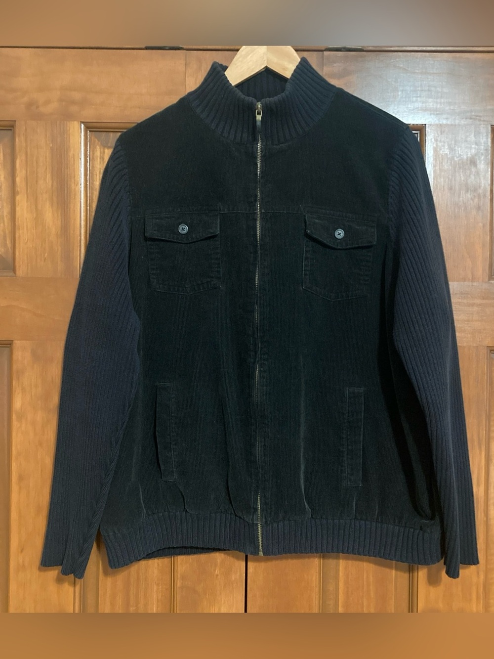 Vintage Ralph Lauren Full-Zip black corduroy Jacket women’s size 1X plus